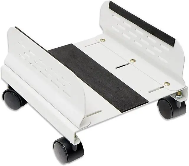 Alt view image 2 of 3 - SYBA Steel PC Stand for ATX Case with Adjustable Width with Caster Wheels - SY-ACC65056