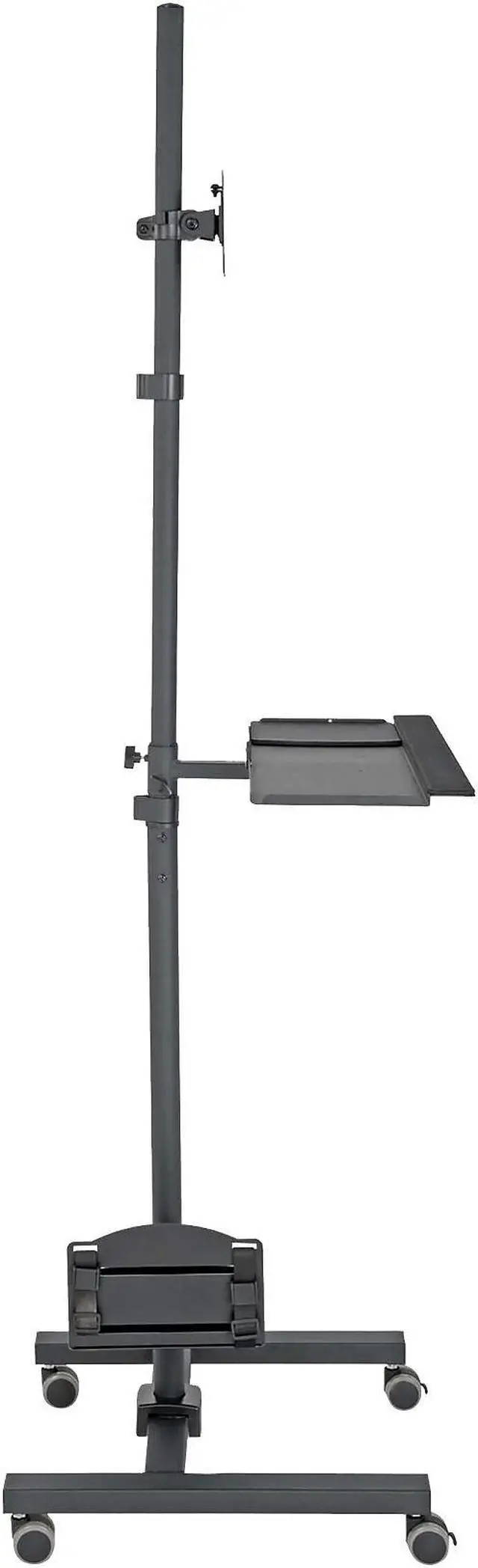 Alt view image 19 of 20 - Tripp Lite Mobile Workstation TV Floor Stand Cart Height-Adjustable 17-32in