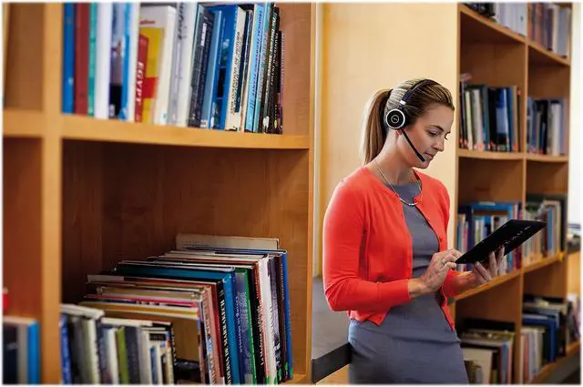 Alt view image 8 of 13 - Jabra Evolve 65+ MS Stereo Wireless Headset / Music Headphones