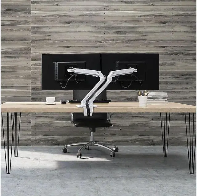 Alt view image 4 of 8 - Ergotron 45-496-026 MXV Desk Dual Monitor Arm for up to 24" Displays