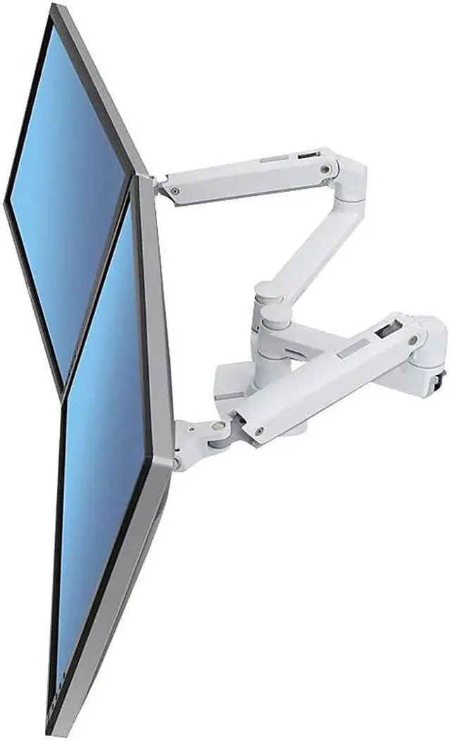 Alt view image 6 of 16 - ERGOTRON 45-491-216 LX DUAL SIDE-BY-SIDE ARM WHITE