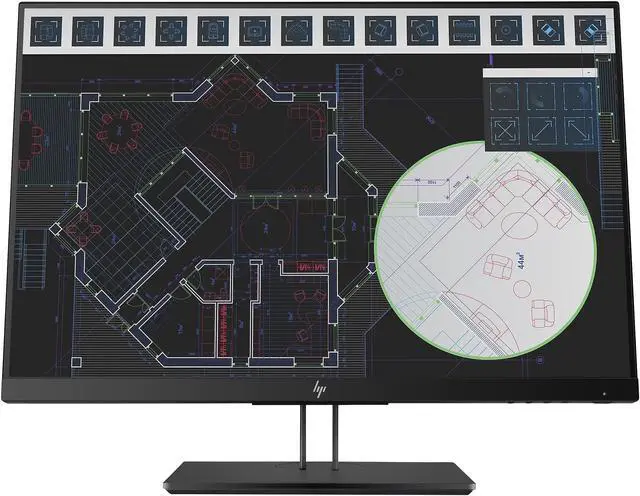 Alt view image 11 of 14 - HP Z24i G2 - LED monitor - 24" (24" viewable) - 1920 x 1200 WUXGA Monitor Display