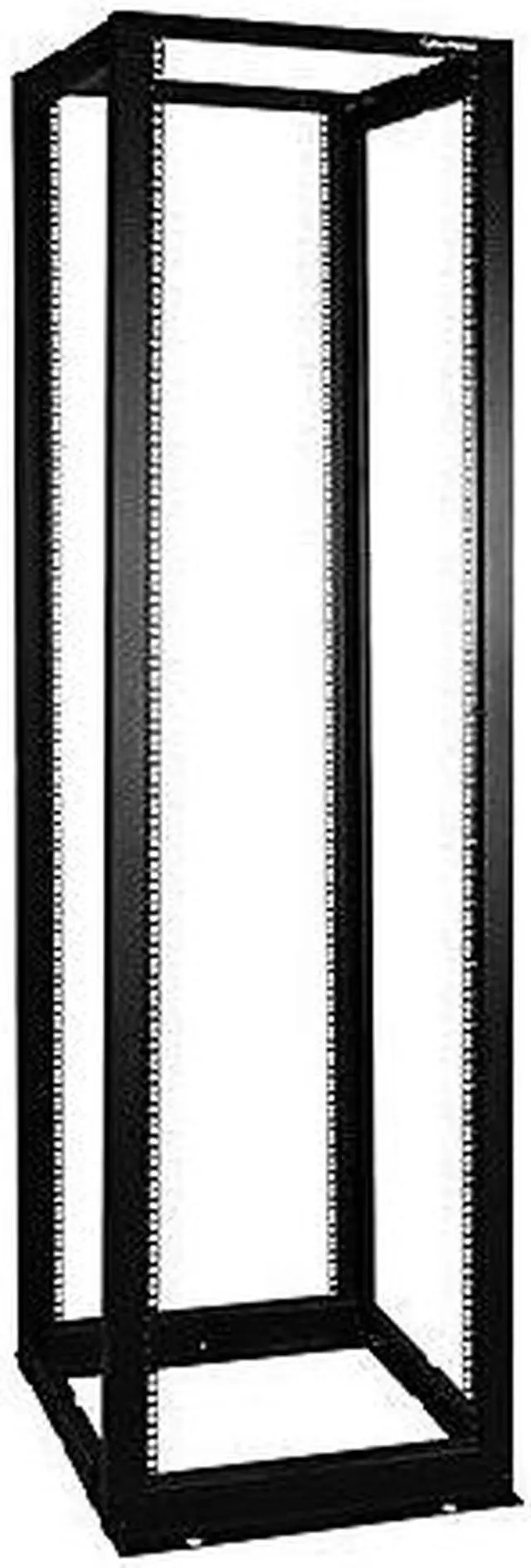 Alt view image 7 of 11 - CyberPower - CR45U40001 - CyberPower 4-post Open Frame 19 Rack - 19 45U Wide x 40 Deep Floor Standing - Black - 1760 lb