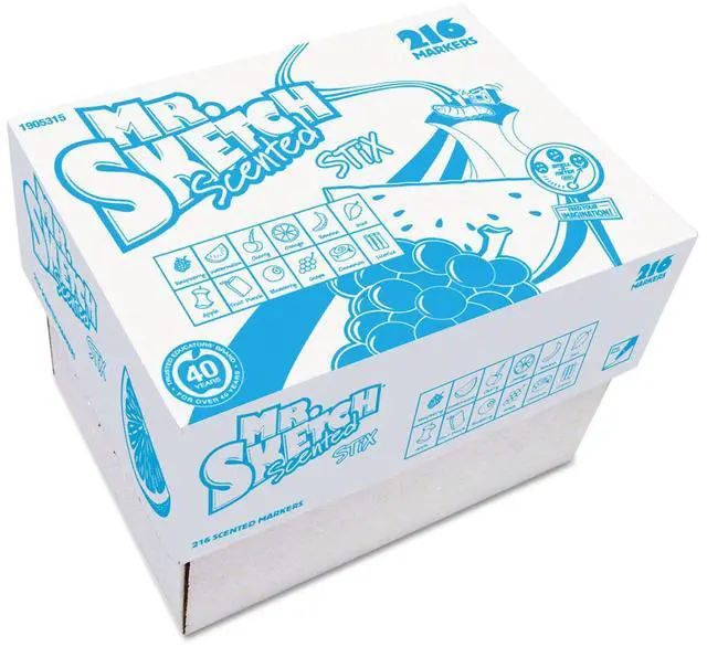 Alt view image 3 of 10 - Mr. Sketch Scented Stix Watercolor Markers Fine Point 12 Colors 216/Set 1905315