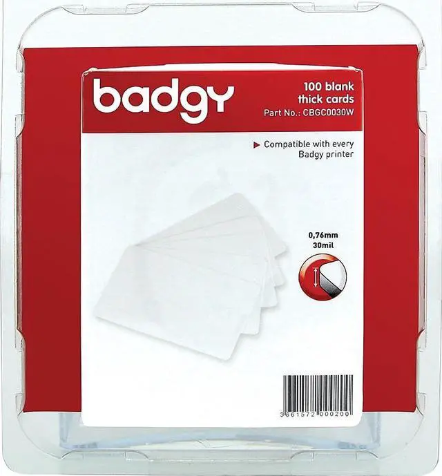 Alt view image 5 of 8 - BADGY CBGC0030W Blank ID Cards,30 mil
