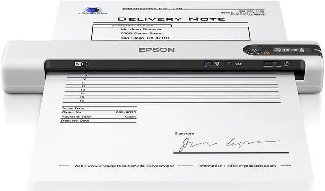 Alt view image 4 of 12 - Epson DS-80W Sheetfed Scanner - 600 dpi Optical