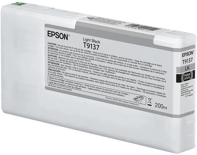 Alt view image 4 of 5 - Epson Ultrachrome Hd T913700 Ink Cartridge - Light Black