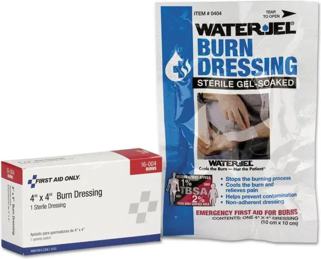 Alt view image 4 of 7 - First Aid Only SmartCompliance Refill Burn Dressing 4 x 4 White 16004