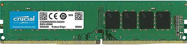 Alt view image 11 of 20 - Crucial 16GB 2666 MT/S 288-Pin DDR4 SDRAM UDIMM (PC4-21300) Memory Module, CL19, Unbuffered, Dual Ranked x8, Non-ECC, 1.2V