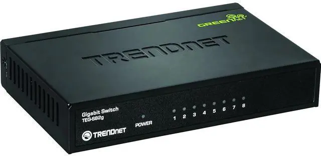 Alt view image 5 of 6 - Trendnet 8-Port Gigabit Greennet Switch