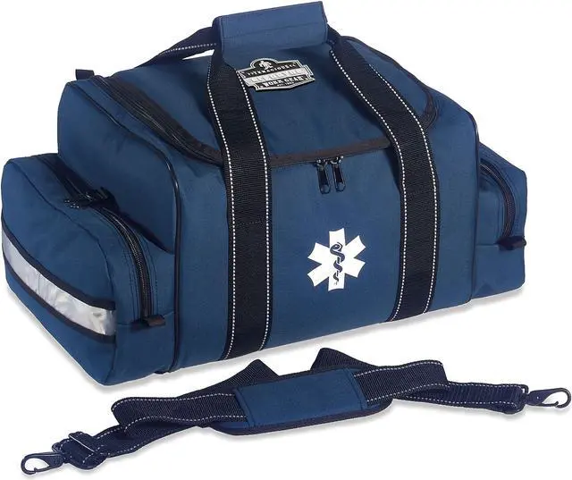 Alt view image 4 of 6 - ERGODYNE GB5210 Duffel Bag, Polyester, 16 1/2 in L, 10 in W, Blue
