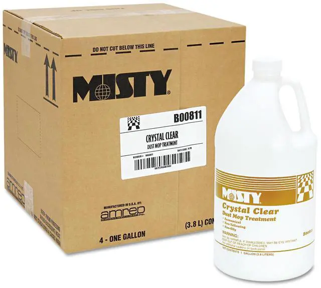 Alt view image 3 of 7 - Misty Dust Mop Treatment Attracts Dirt Non-Oily Grapefruit Scent 1gal 4/Carton 1003411