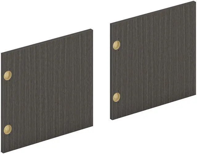 Main image of HON Mod 16" Doors for Desk Hutch Slate Teak LDR66LMLS1