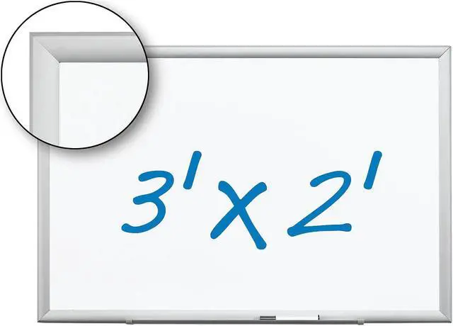 Alt view image 11 of 12 - 3M MMMDEP3624A Porcelain Marker Board- Steel Backed- 3ft.x2ft.- Aluminum