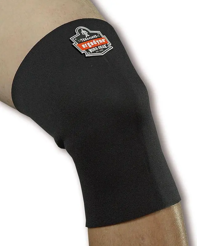 Main image of Ergodyne ProFlex Single-Layer Neoprene Knee Sleeve Black Small 16502