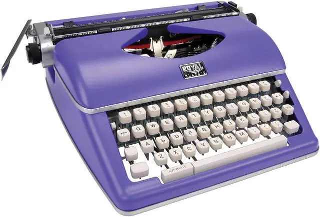 Alt view image 5 of 20 - Royal 79119Q Classic Manual Typewriter, Purple