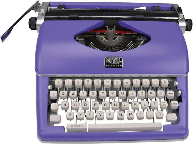 Alt view image 6 of 20 - Royal 79119Q Classic Manual Typewriter, Purple