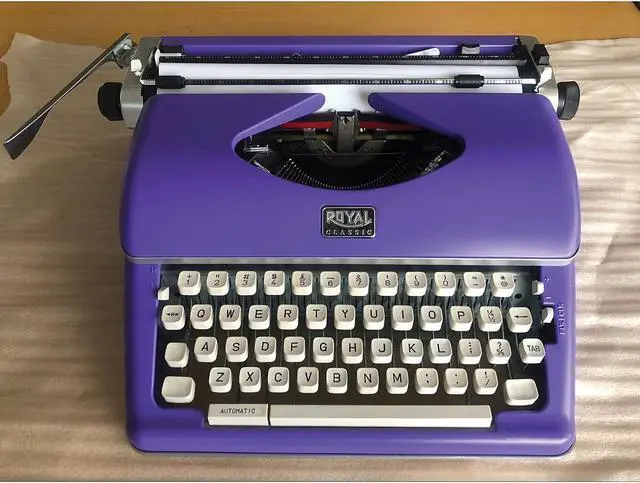 Alt view image 7 of 20 - Royal 79119Q Classic Manual Typewriter, Purple
