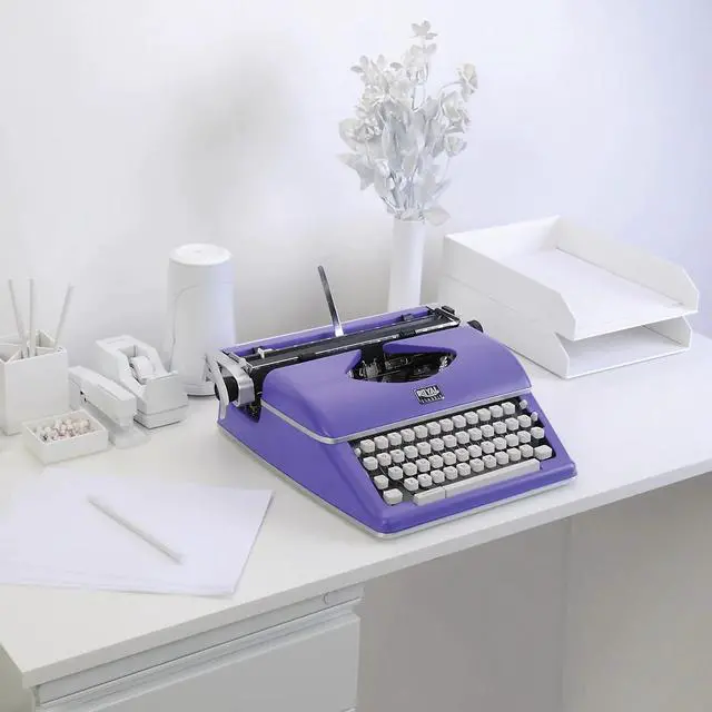 Alt view image 9 of 20 - Royal 79119Q Classic Manual Typewriter, Purple
