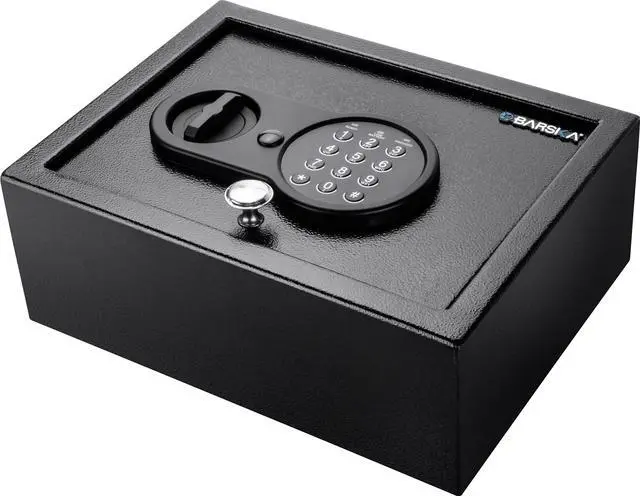 Alt view image 7 of 16 - BARSKA AX12622 Security Safe,Black,10.5 lb.