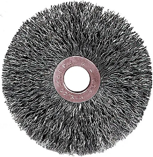 Alt view image 6 of 9 - C-3 Copper Center Small Diameter Wire Wheel, .014 Stainless Steel, 1/23"