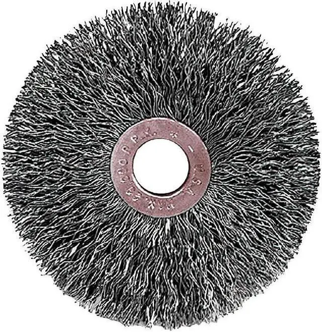 Alt view image 7 of 9 - C-3 Copper Center Small Diameter Wire Wheel, .014 Stainless Steel, 1/23"