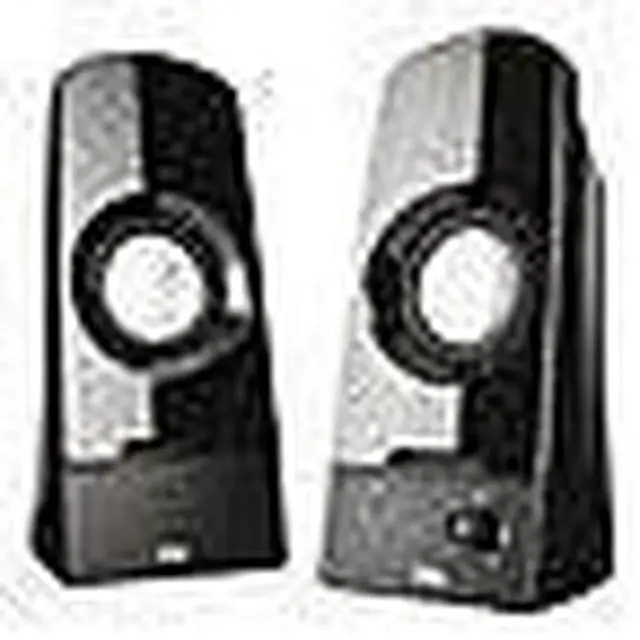 Alt view image 19 of 20 - Cyber Acoustics Curve Sonic 2.0 Speaker System - 3 W RMS