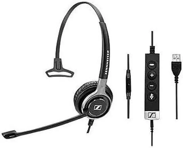 Alt view image 7 of 13 - EPOS Sennheiser SC 635 USB (507254) - Single-Sided Business Headset | UC Optimized and Skype for Business Certified | For Mobile Phone, Tablet, Softphone, and PC (Black)