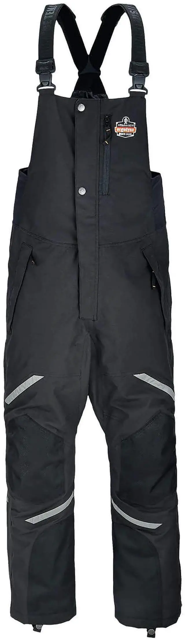 Alt view image 2 of 2 - Ergodyne 41214 N-Ferno 6471 Thermal Bibs with 500D Nylon Shell - Large - Black