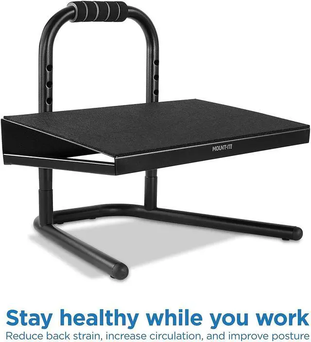 Alt view image 9 of 14 - Mount-It! Adjustable Foot Rest w/ Six Height Settings | MI-7807