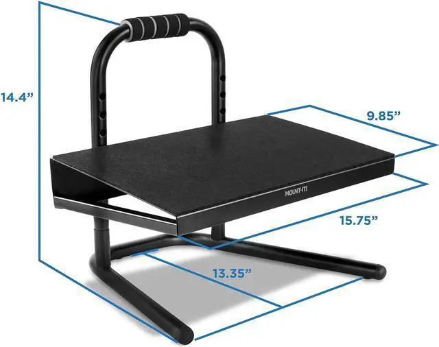 Alt view image 12 of 14 - Mount-It! Adjustable Foot Rest w/ Six Height Settings | MI-7807