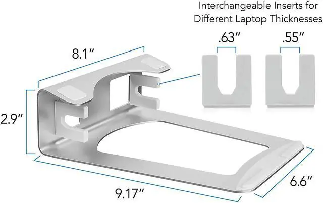 Alt view image 10 of 13 - Mount-It! Vertical Laptop Stand and Holder | 15" Max Screen Size