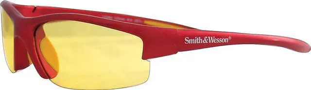 Alt view image 14 of 15 - Smith & Wesson Equalizer Safety Eyewear, Red Frame Amber Lens
