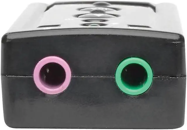 Alt view image 14 of 19 - Tripp Lite U237-001 USB External Sound Card Microphone Speaker Virtual 7.1 Channel