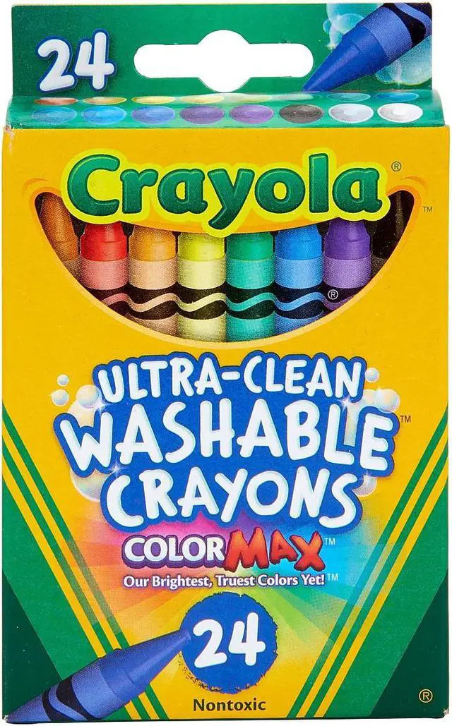Alt view image 18 of 20 - Crayola Washable Crayons-24/Pkg