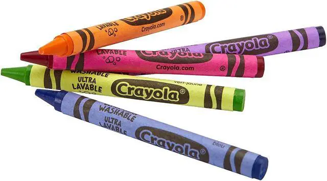Alt view image 20 of 20 - Crayola Washable Crayons-24/Pkg