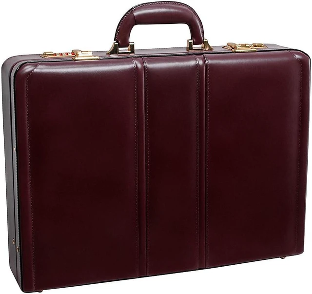 Alt view image 9 of 11 - DALEY Leather 3.5" Attach Briefcase