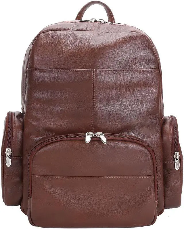 Alt view image 8 of 12 - S Series CUMBERLAND 15 Inch  Leather Dual Compartment Laptop Backpack