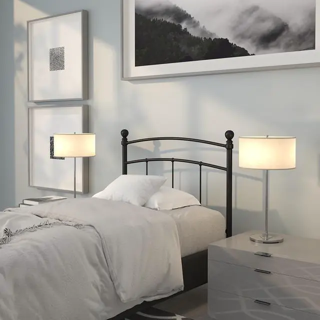 Alt view image 18 of 20 - Flash Furniture Woodstock Decorative Metal Twin Size Headboard