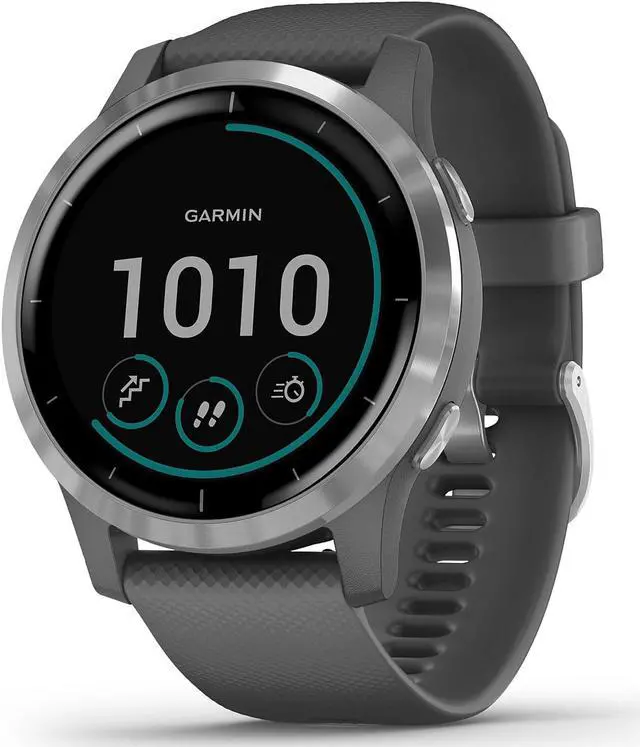 Alt view image 14 of 16 - Garmin vívoactive 4, GPS Smartwatch, Features Music, Body Energy Monitoring, Animated Workouts, Pulse Ox Sensors and More, Silver with Gray Band