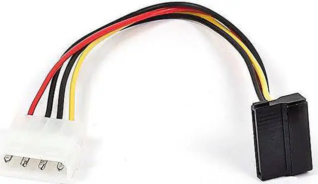 Alt view image 9 of 9 - Monoprice 108800 6-Inch SATA Serial ATA Splitter Power Cable 1 x 5.25 to Two 2 15-Pin SATA Power Connector