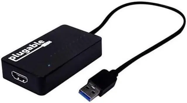 Alt view image 10 of 10 - Plugable USB 3.0 to HDMI 4K UHD Video Graphics Adapter for Multiple Monitors up to 3840x2160 Supports Windows 10, 8.1, 7, and Mac 10.14+