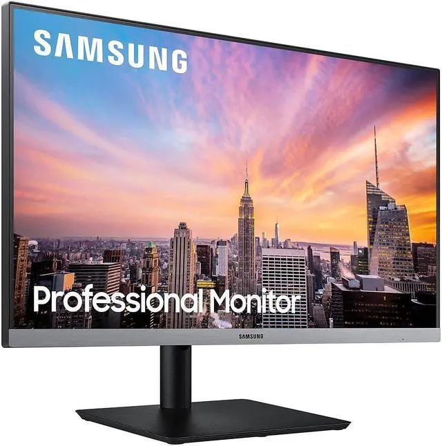 Alt view image 14 of 20 - Samsung SR650 Series 24 inch IPS 1080p 75Hz Computer Monitor for Business with VGA, HDMI, DisplayPort, and USB Hub, 3-Year Warranty (S24R650FDN), Black