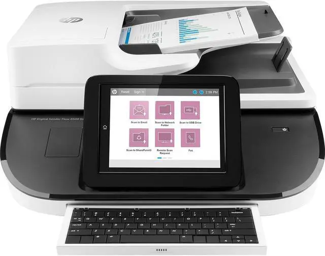Alt view image 9 of 11 - HP Digital Sender Flow 8500 Fn2 Document Scanner Document Scanner
