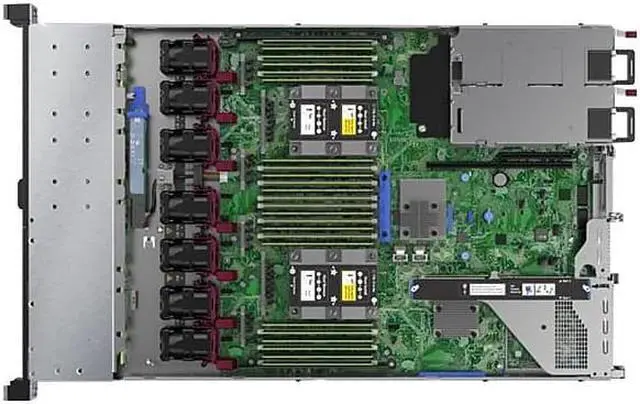 Alt view image 7 of 9 - HPE Proliant DL360 Gen10 Rack Server with One Intel Xeon 6226R Processor, 32 GB Memory, 10Gb 2-port 562FLR-T Adapter, 8 Small Form Factor Drive Bays and One 800w Power Supply