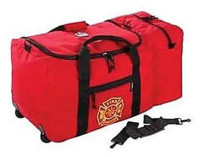 Alt view image 2 of 2 - Ergodyne 13205 Arsenal 5005W Wheeled Fire + Rescue Gear Bag - 14 x 31 x 14 - Red