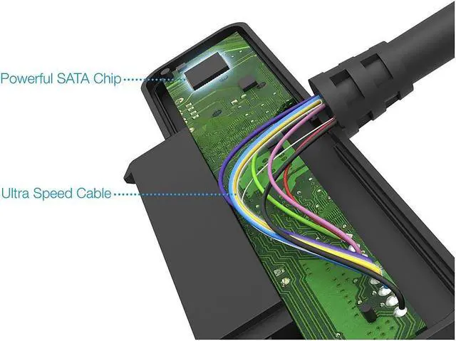 Alt view image 11 of 15 - Sabrent USB 3.1 (Type-A) to SSD / 2.5-Inch SATA Hard Drive Adapter (EC-SS31)