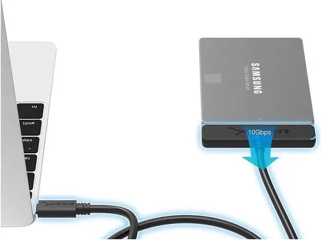 Alt view image 10 of 15 - Sabrent USB 3.1 (Type-A) to SSD / 2.5-Inch SATA Hard Drive Adapter (EC-SS31)