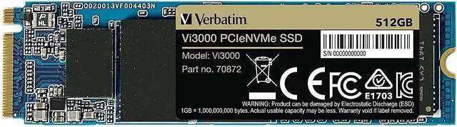 Alt view image 11 of 14 - VERBATIM 512GB VI3000 SSD