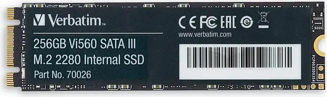 Alt view image 17 of 20 - Verbatim Vi560 256 Gb Solid State Drive - M.2 2280 Internal - Sata (Sata/600)